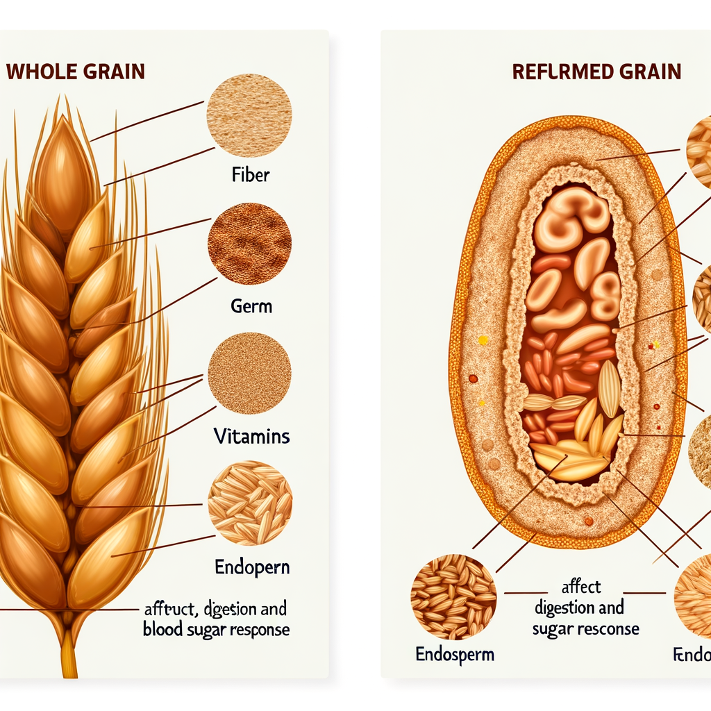 Whole Grain vs Refined Grain Structure
